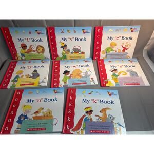 Scholastic LETTERS books LOT 8 - letters L E W G K V S N